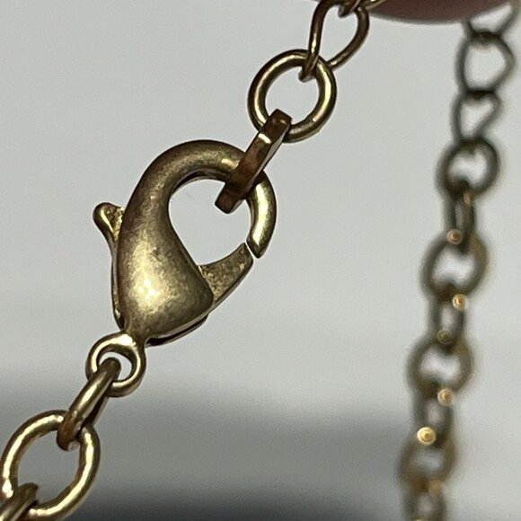 Fall inspired Yellow Orange Brown and Mother of Pearl Necklace 19" - Picture 6 of 9